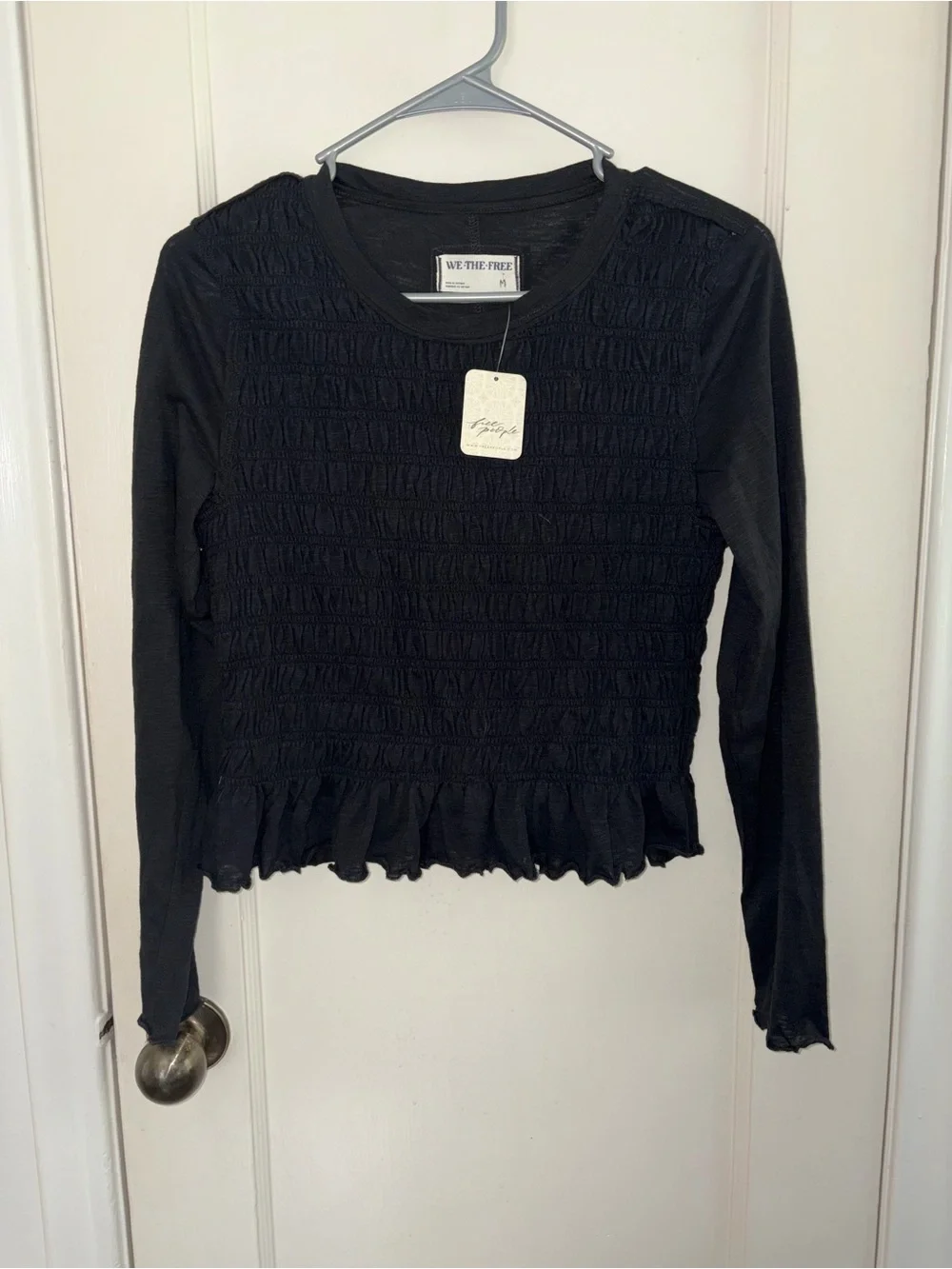 Free People - We The Free Sylvie Long Sleeve Top- NWT